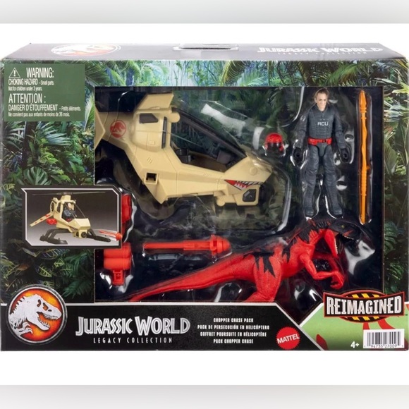 Mattel Other - Mattel Jurassic Legacy Collection Reimagined Chopper Chase Pack